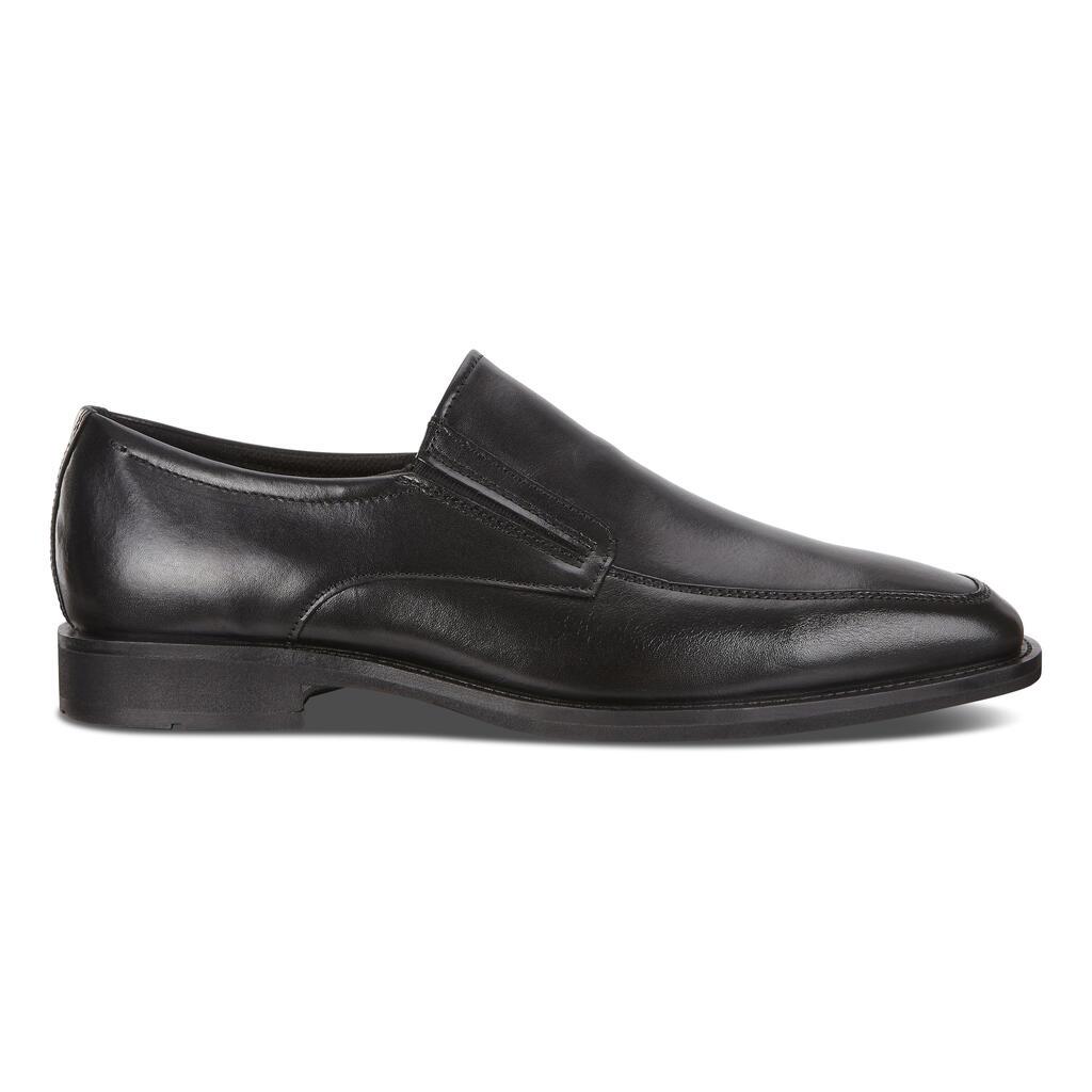 Ecco Calcan Mens Slip On Dress Shoes In Black Online - India HQX-592837